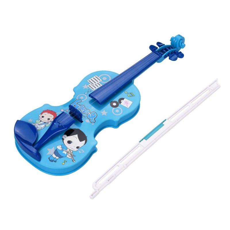 Others |   Kids Little Violin with Violin Bow Fun Educational Musical Instruments Electronic Violin Toy Blue Musical Instruments Blue