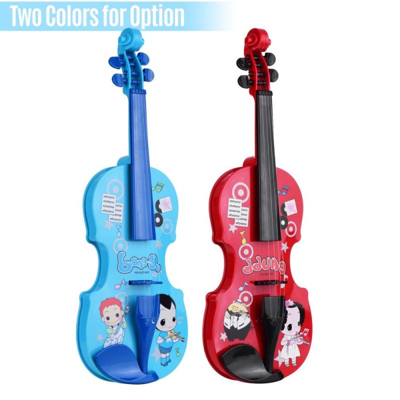 Others |   Kids Little Violin with Violin Bow Fun Educational Musical Instruments Electronic Violin Toy Blue Musical Instruments Blue