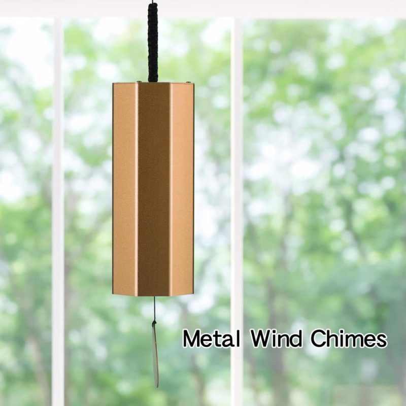 Others |   Metal Wind Chimes Meditation Chord Windchime Windbell Gold Musical Instruments Gold