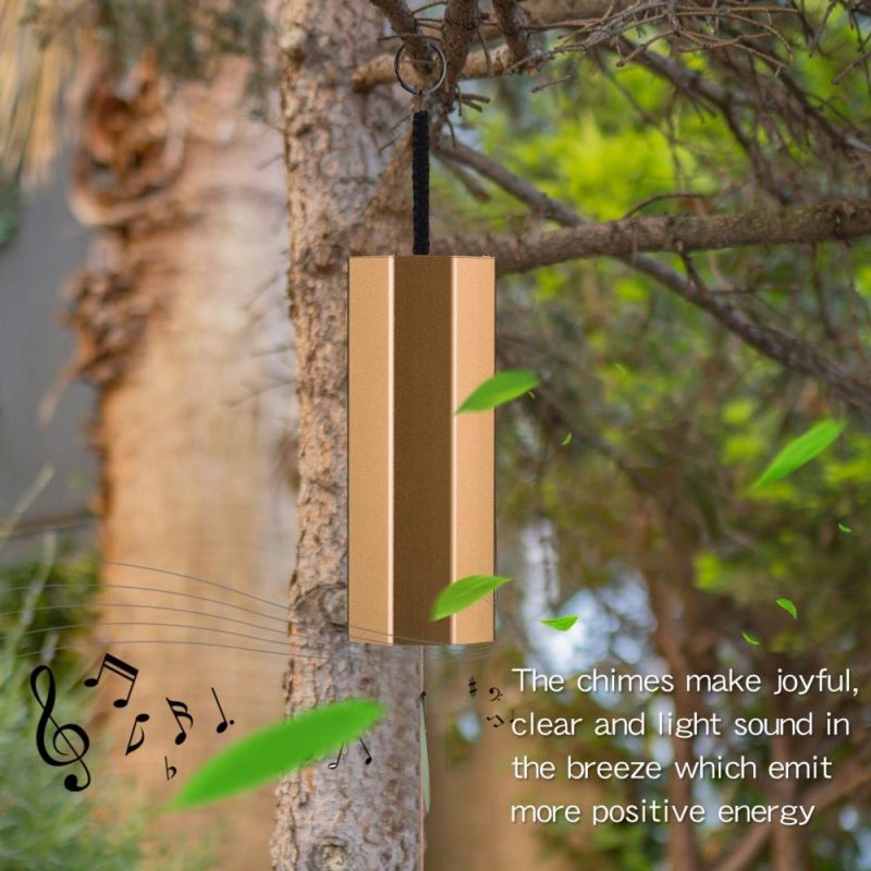 Others |   Metal Wind Chimes Meditation Chord Windchime Windbell Gold Musical Instruments Gold