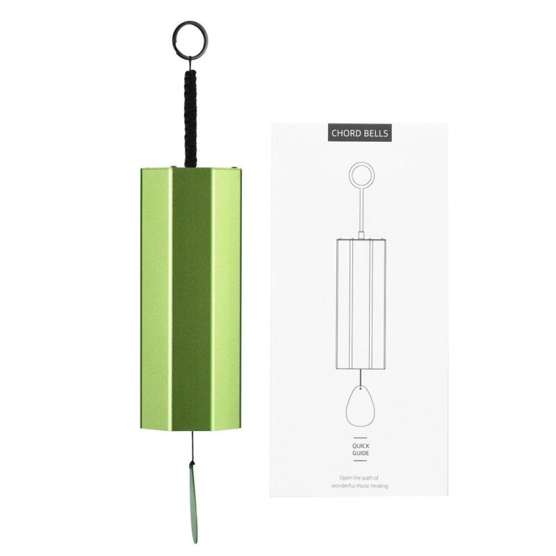 Others |   Metal Wind Chimes Meditation Chord Windchime Windbell Green Musical Instruments Green