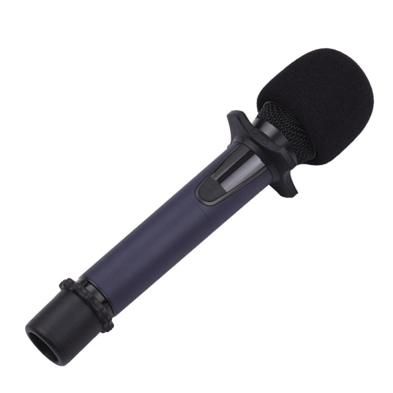 Others |   Microphone Protection Accessory Kit with Foam Windshield Anti-rolling Silicone Ring Bottom Rod Sleeve Holder for Wireless Handheld Mic Black Musical Instruments Black