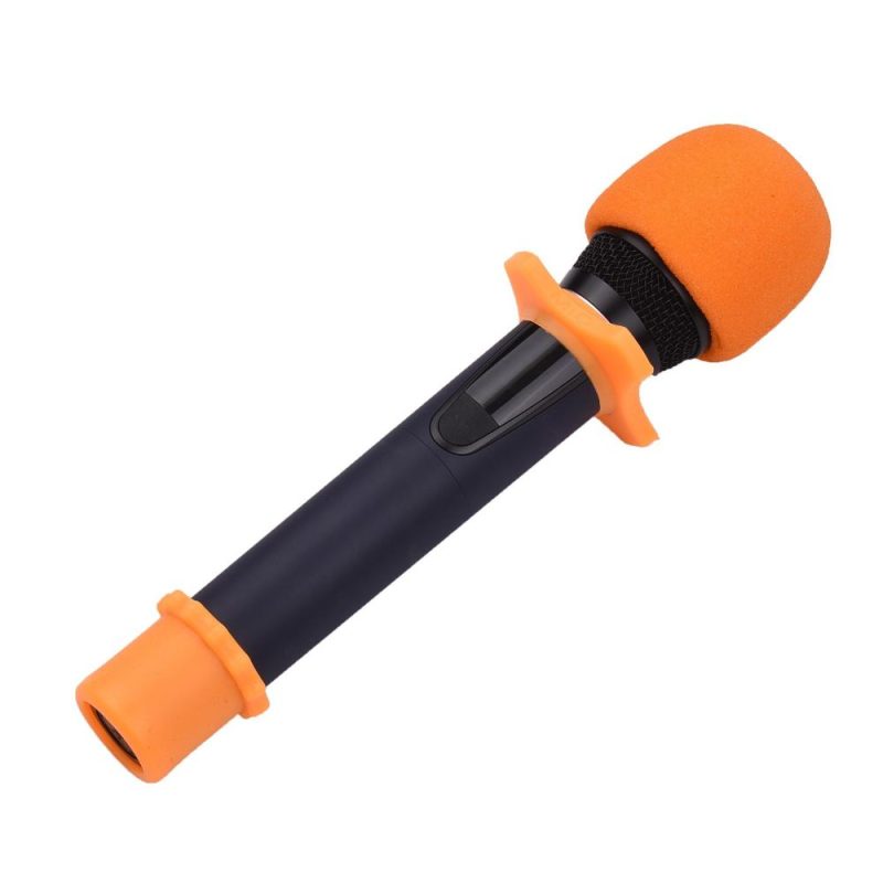 Others |   Microphone Protection Accessory Kit with Foam Windshield Anti-rolling Silicone Ring Bottom Rod Sleeve Holder for Wireless Handheld Mic Orange Musical Instruments Orange