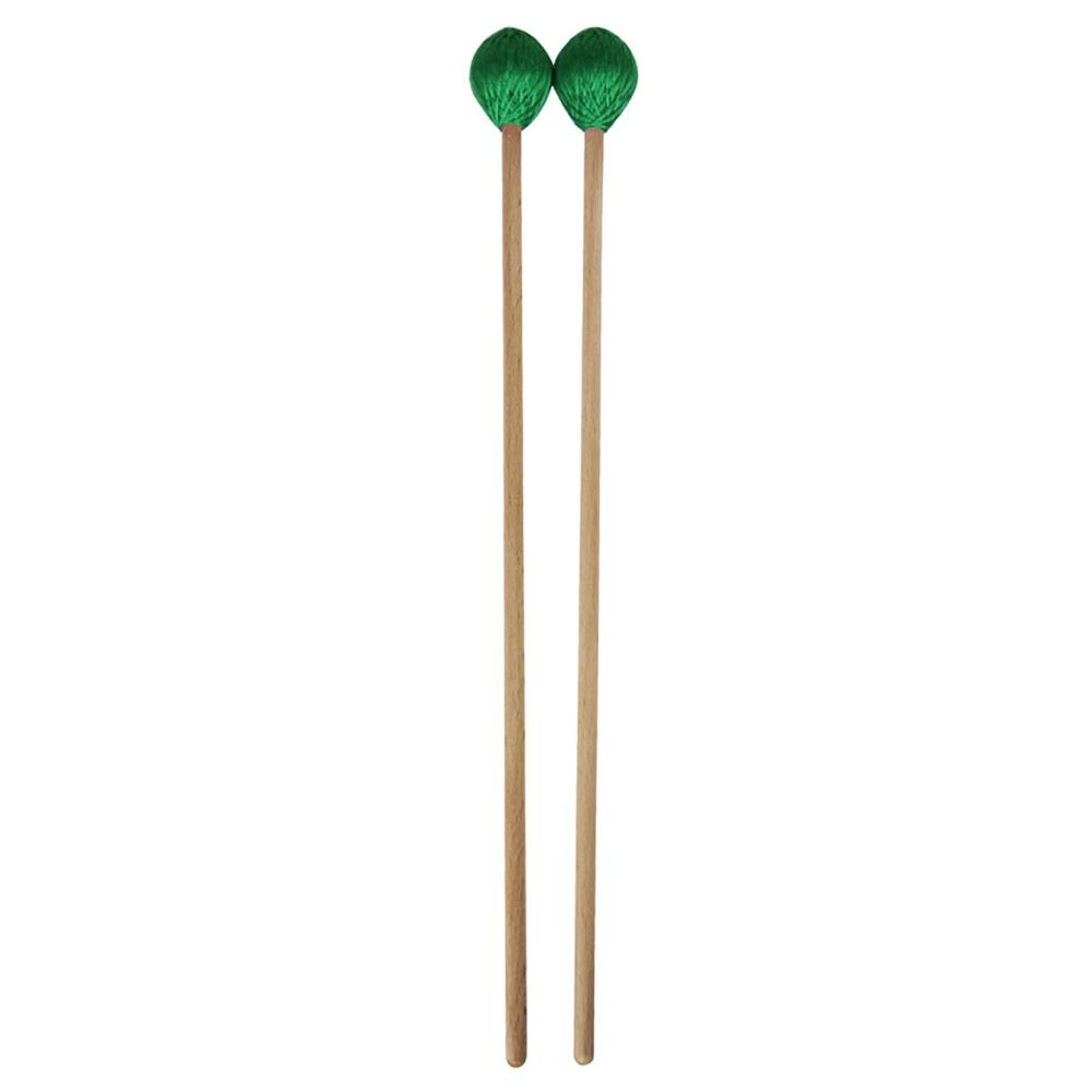 Others |   Middle Marimba Stick Mallets Xylophone Glockensplel Mallet with Beech Handle Percussion Kit Musical Instrument Accessories Mallets for Professionals Amateurs 1 Pair Green Green Musical Instruments Green