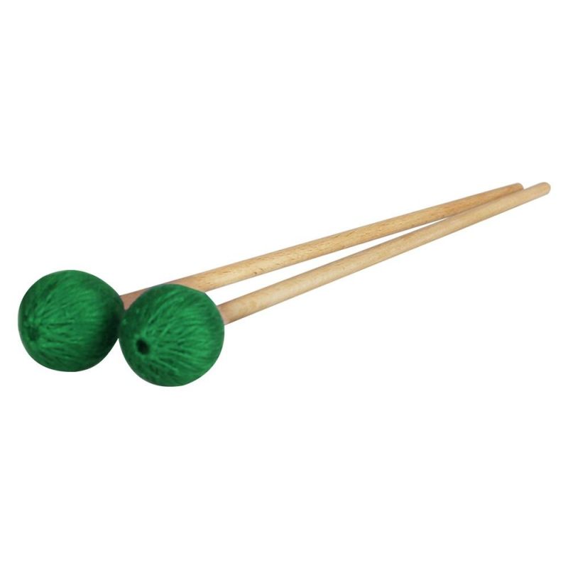 Others |   Middle Marimba Stick Mallets Xylophone Glockensplel Mallet with Beech Handle Percussion Kit Musical Instrument Accessories Mallets for Professionals Amateurs 1 Pair Green Green Musical Instruments Green