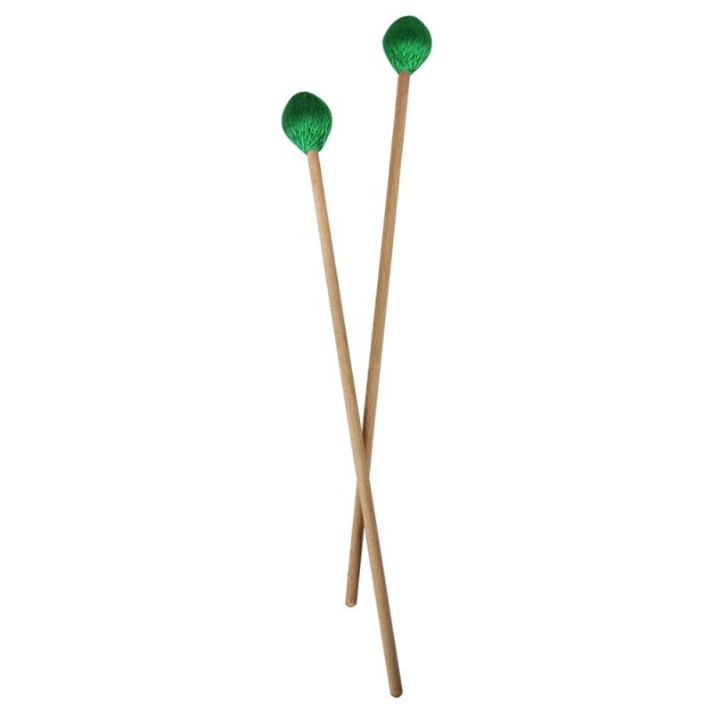 Others |   Middle Marimba Stick Mallets Xylophone Glockensplel Mallet with Beech Handle Percussion Kit Musical Instrument Accessories Mallets for Professionals Amateurs 1 Pair Green Green Musical Instruments Green