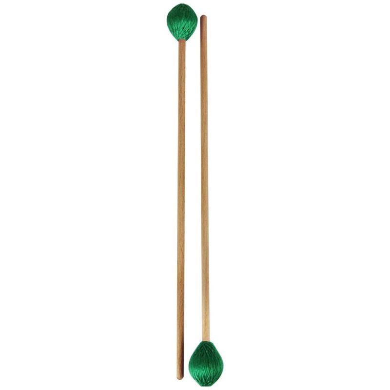 Others |   Middle Marimba Stick Mallets Xylophone Glockensplel Mallet with Beech Handle Percussion Kit Musical Instrument Accessories Mallets for Professionals Amateurs 1 Pair Green Green Musical Instruments Green