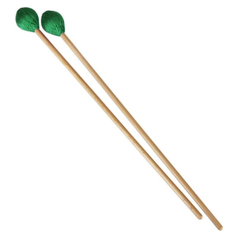 Others |   Middle Marimba Stick Mallets Xylophone Glockensplel Mallet with Beech Handle Percussion Kit Musical Instrument Accessories Mallets for Professionals Amateurs 1 Pair Green Green Musical Instruments Green