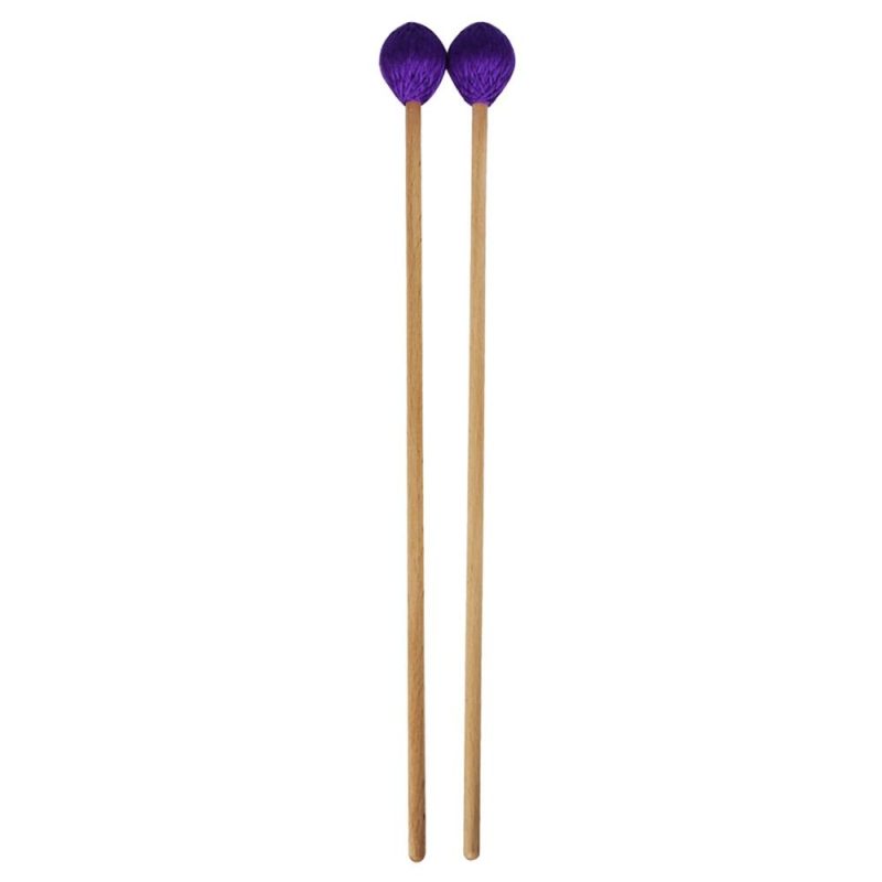 Others |   Middle Marimba Stick Mallets Xylophone Glockensplel Mallet with Beech Handle Percussion Kit Musical Instrument Accessories Mallets for Professionals Amateurs 1 Pair Green Purple Musical Instruments Others