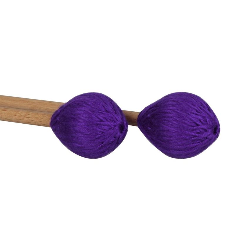 Others |   Middle Marimba Stick Mallets Xylophone Glockensplel Mallet with Beech Handle Percussion Kit Musical Instrument Accessories Mallets for Professionals Amateurs 1 Pair Green Purple Musical Instruments Others