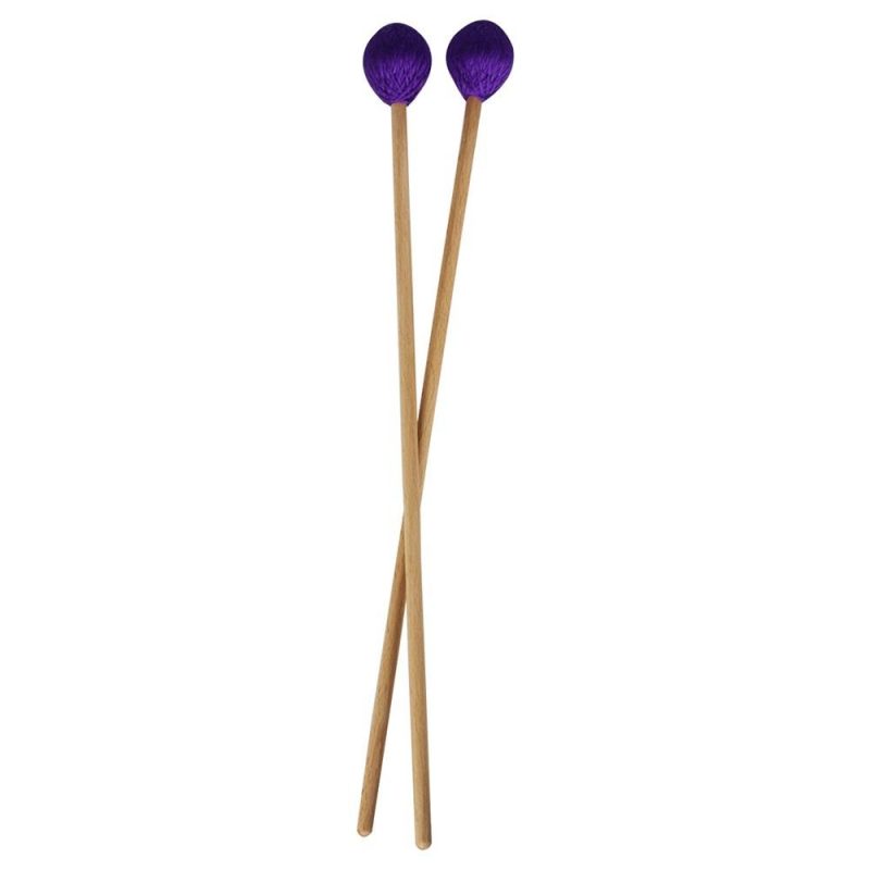 Others |   Middle Marimba Stick Mallets Xylophone Glockensplel Mallet with Beech Handle Percussion Kit Musical Instrument Accessories Mallets for Professionals Amateurs 1 Pair Green Purple Musical Instruments Others