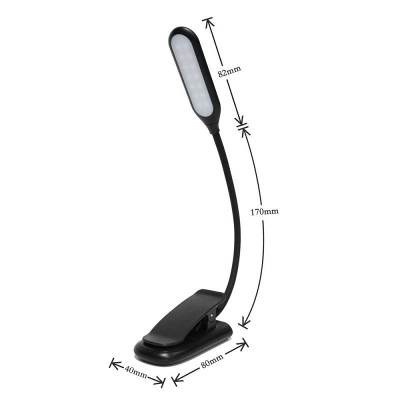 Others |   Music Score Light LED Desk Lamp with Clamp Professional Music Stand Black Musical Instruments Black