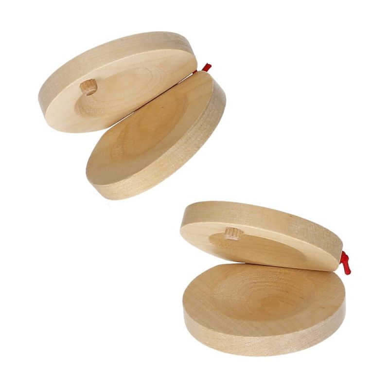 Others |   Pair of Castanets Wooden Castanet Finger Clappers Musical Instrument Musical Instruments Others