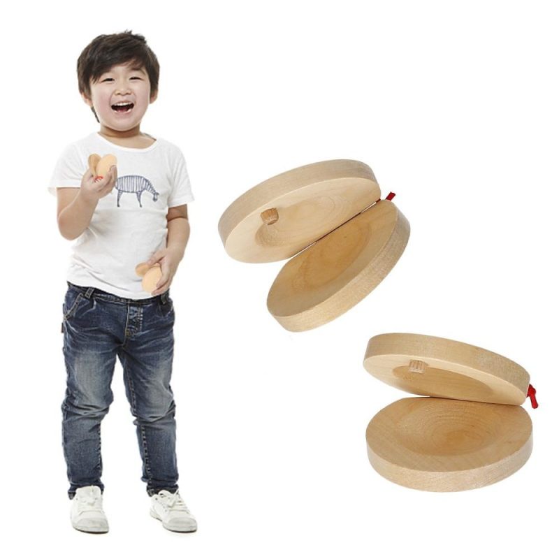 Others |   Pair of Castanets Wooden Castanet Finger Clappers Musical Instrument Musical Instruments Others