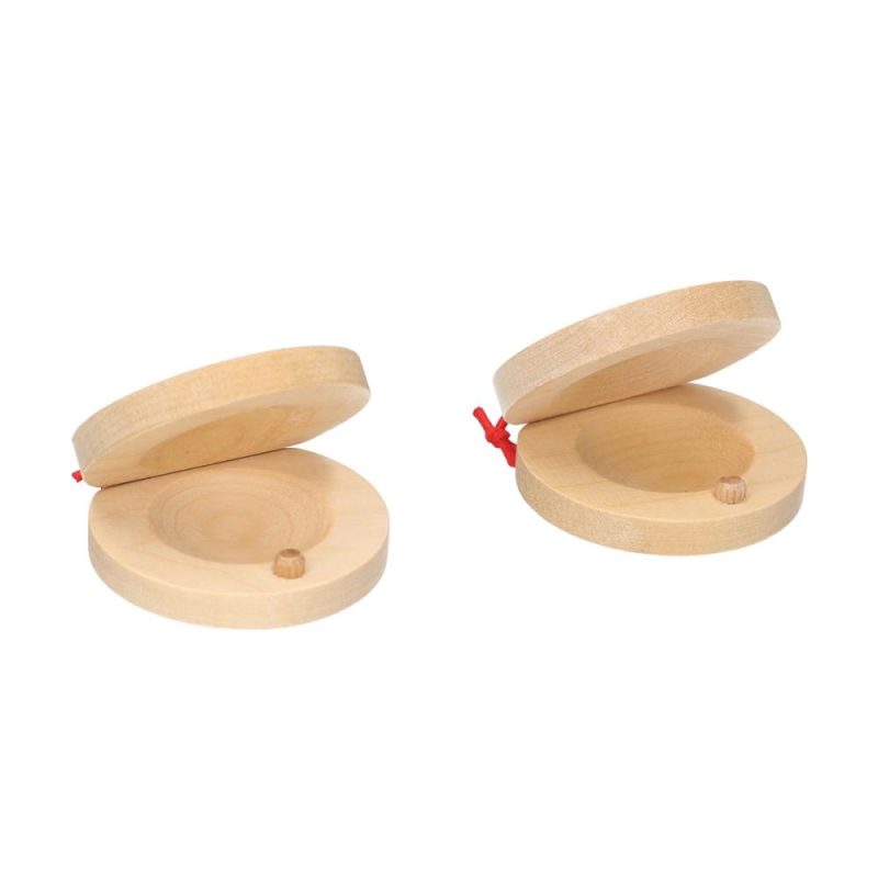 Others |   Pair of Castanets Wooden Castanet Finger Clappers Musical Instrument Musical Instruments Others