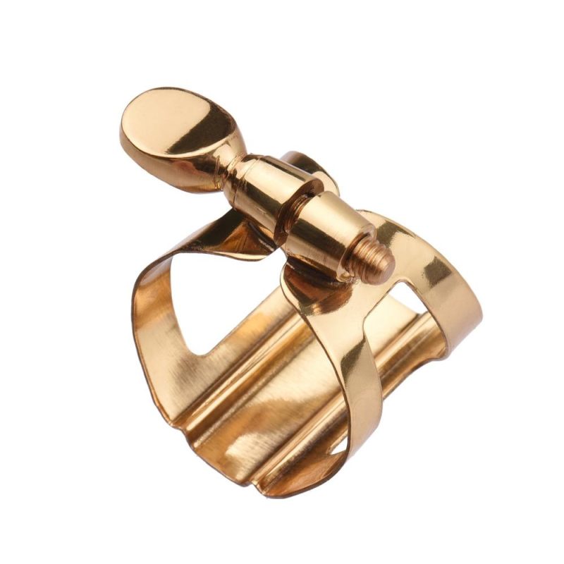 Others |   Single Screw Adjustment Saxophone Ligature Compact Durable Ligature for Tenor Saxophone Gold Musical Instruments Gold