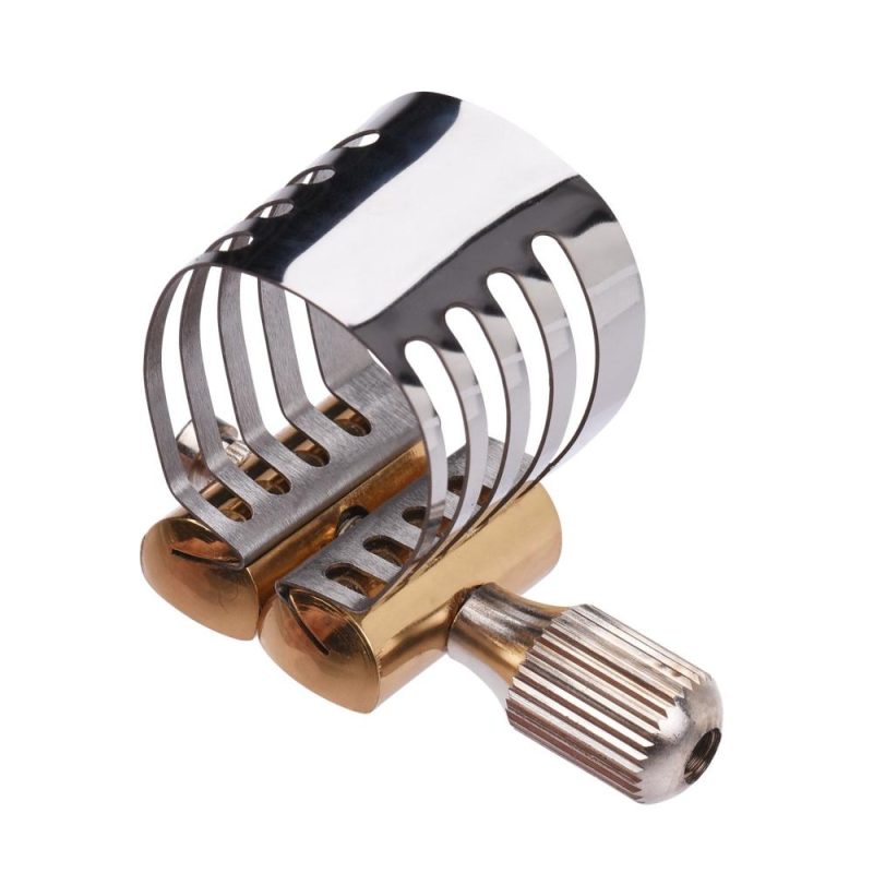 Others |   Single Screw Adjustment Saxophone Ligature Compact Durable Sax Ligature for Tenor Saxophone Silver & Gold Musical Instruments Others