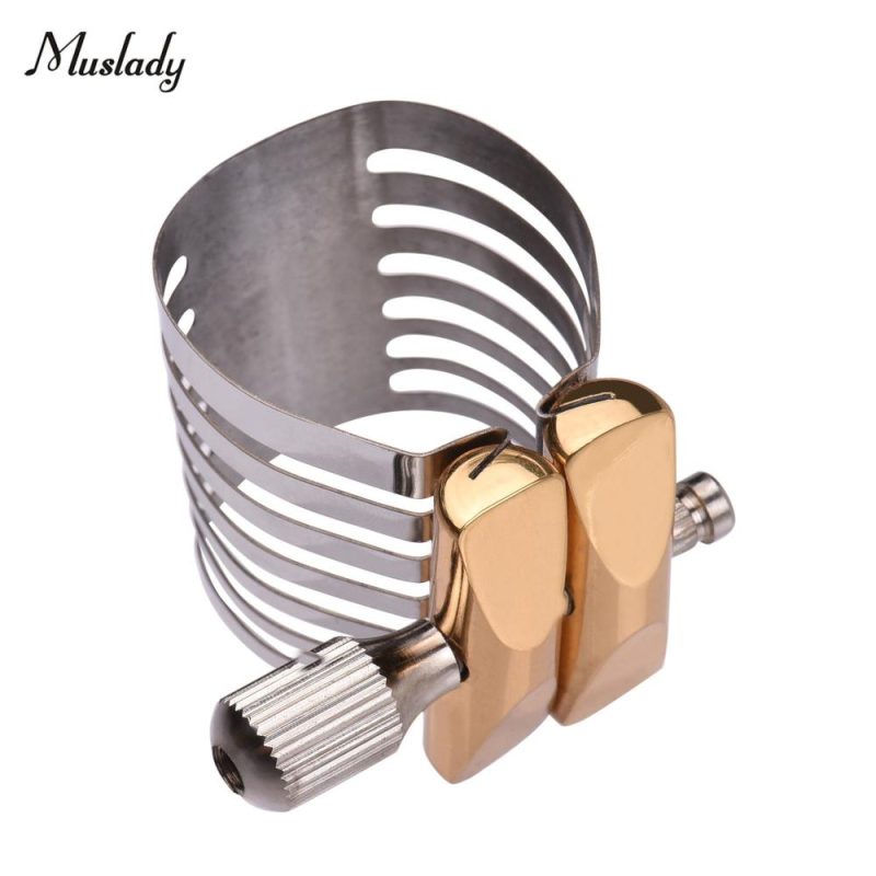 Others |   Single Screw Adjustment Saxophone Ligature Compact Durable Sax Ligature for Tenor Saxophone Silver & Gold Musical Instruments Others