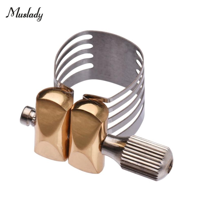 Others |   Single Screw Adjustment Saxophone Ligature Compact Durable Sax Ligature for Tenor Saxophone Silver & Gold Musical Instruments Others