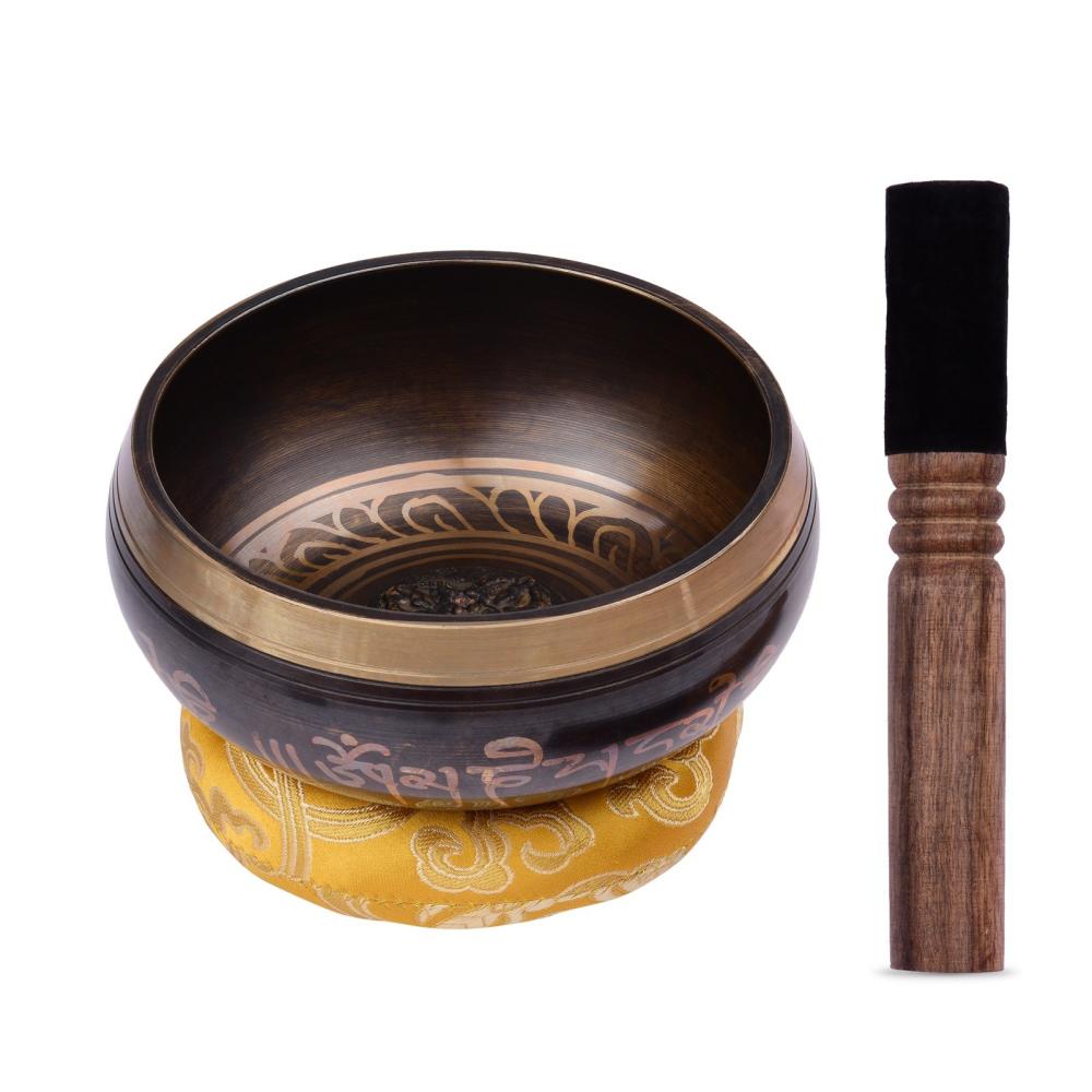 Others |   Tibetan Singing Bowl Set with 11.5cm/4.5inch Handmade Metal Sound Bowl & Soft Cushion & Wooden Striker for Meditation Sound Chakra Healing Yoga Relaxation Musical Instruments Others