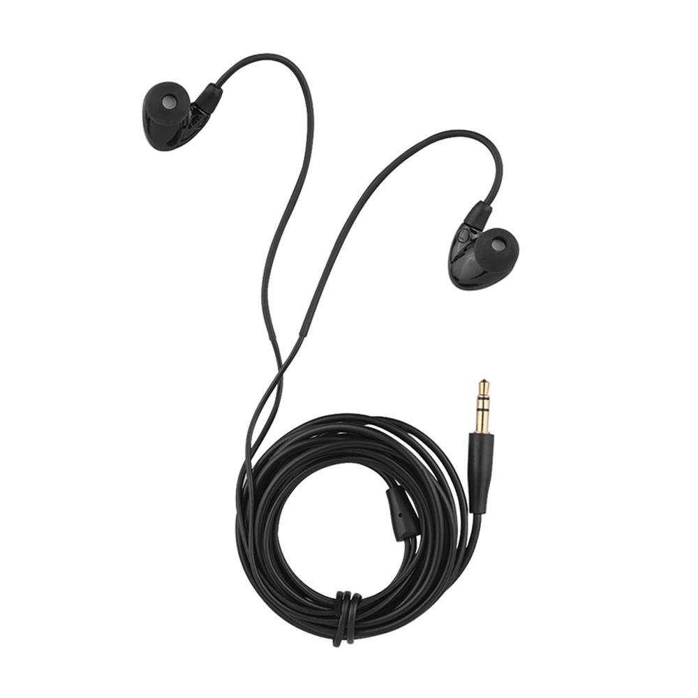 Others |   TS-2260 In Ear Headphones Wired Noise Cancelling Earbuds with 6.3mm Interface Adapter for Recording Monitoring Music Appreciation Black Musical Instruments Black