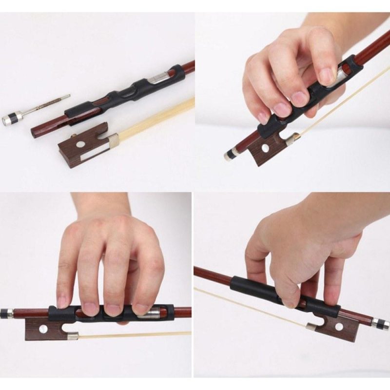 Others |   Violin Bow Holder Grip Corrector Viola Bow Teaching Aid Violin Bow Grip Accessories for Violin Beginner Children Black Musical Instruments Black