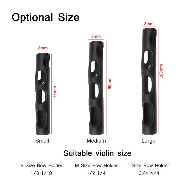 Others |   Violin Bow Holder Grip Corrector Viola Bow Teaching Aid Violin Bow Grip Accessories for Violin Beginner Children Black Musical Instruments Black