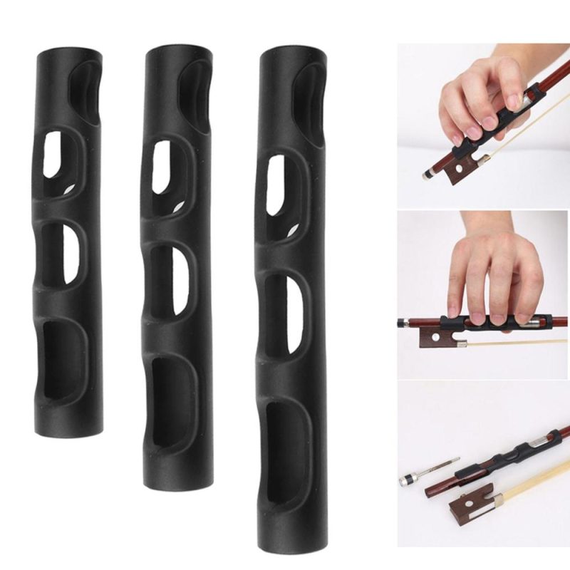 Others |   Violin Bow Holder Grip Corrector Viola Bow Teaching Aid Violin Bow Grip Accessories for Violin Beginner Children Black Musical Instruments Black