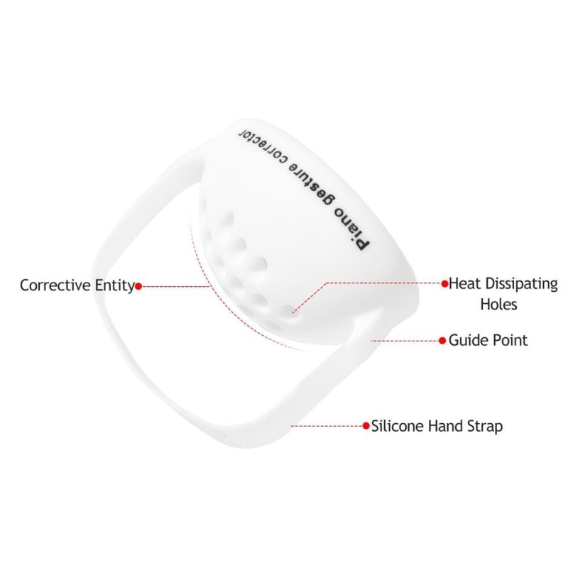 Others |   Wearable Piano Hand Corrector Silicone Piano Hand Orthotic Device Piano Hand Gesture Corrector for Piano Beginners White Musical Instruments Others