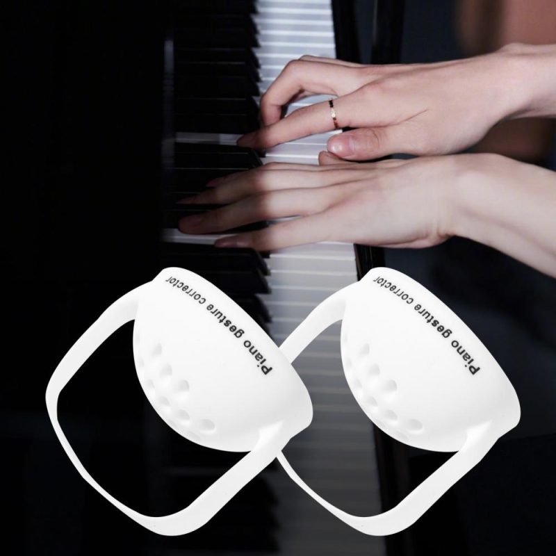 Others |   Wearable Piano Hand Corrector Silicone Piano Hand Orthotic Device Piano Hand Gesture Corrector for Piano Beginners White Musical Instruments Others