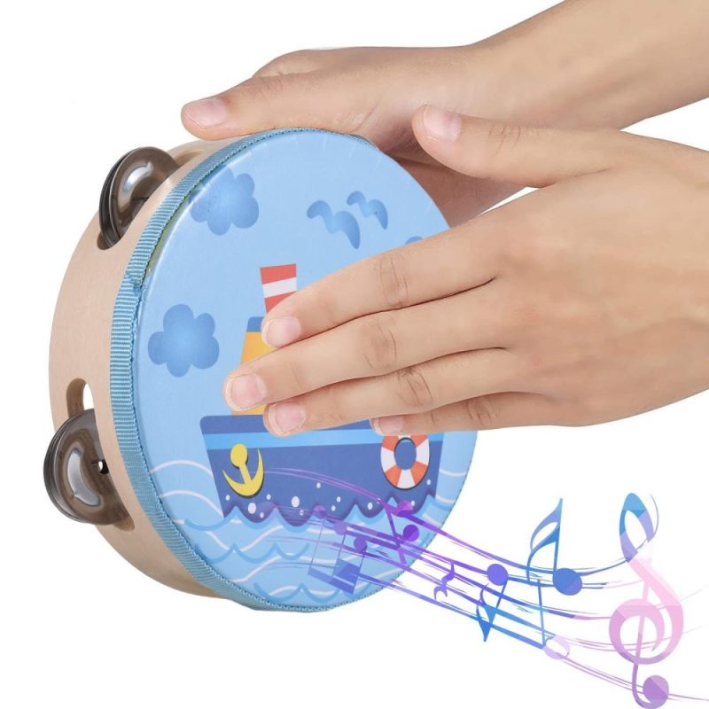 Others |   Wooden Percussion Instruments Set with Storage Bag Percussion Accessories Colorful Musical Instruments Colorful