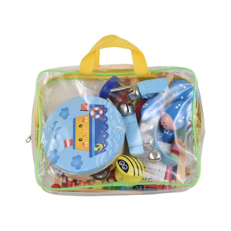 Others |   Wooden Percussion Instruments Set with Storage Bag Percussion Accessories Colorful Musical Instruments Colorful