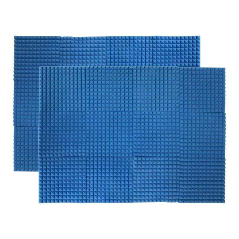 Pro Audio Equipment |   24pcs 12*12*1inch High Density Studio Acoustic Foams Panels Sound Insulation Foam Fire Retardant Blue Musical Instruments Blue