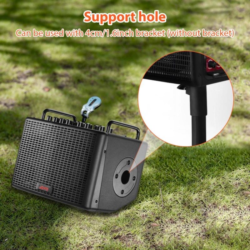 Pro Audio Equipment |   40W Acoustic Guitar Speaker Rechargeable Portable Electric Guitar Amp Black Musical Instruments Black