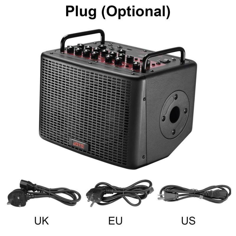 Pro Audio Equipment |   40W Acoustic Guitar Speaker Rechargeable Portable Electric Guitar Amp Black Musical Instruments Black