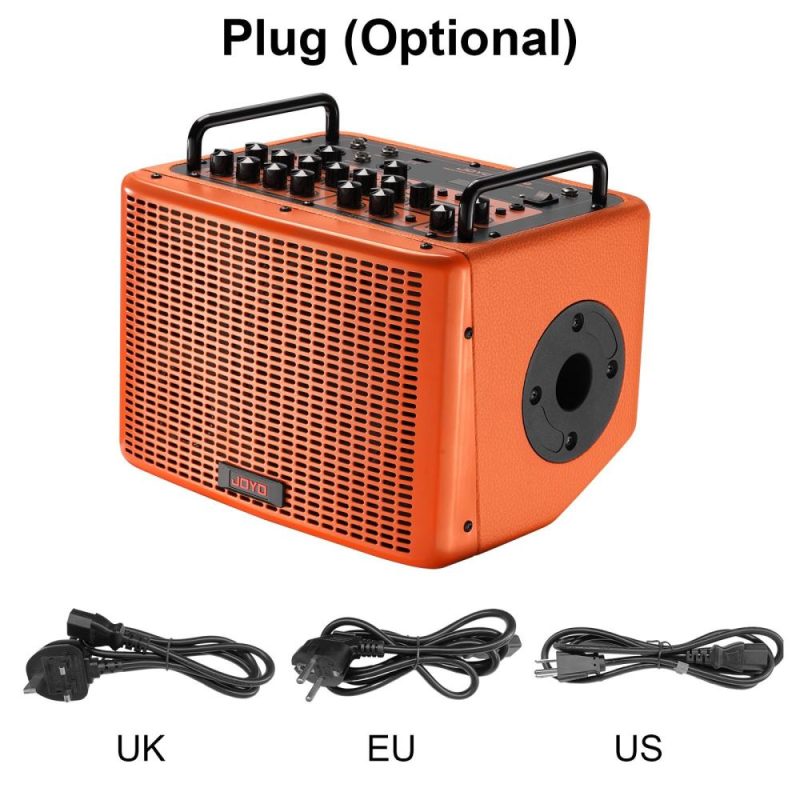 Pro Audio Equipment |   40W Acoustic Guitar Speaker Rechargeable Portable Electric Guitar Amp Orange Musical Instruments Orange