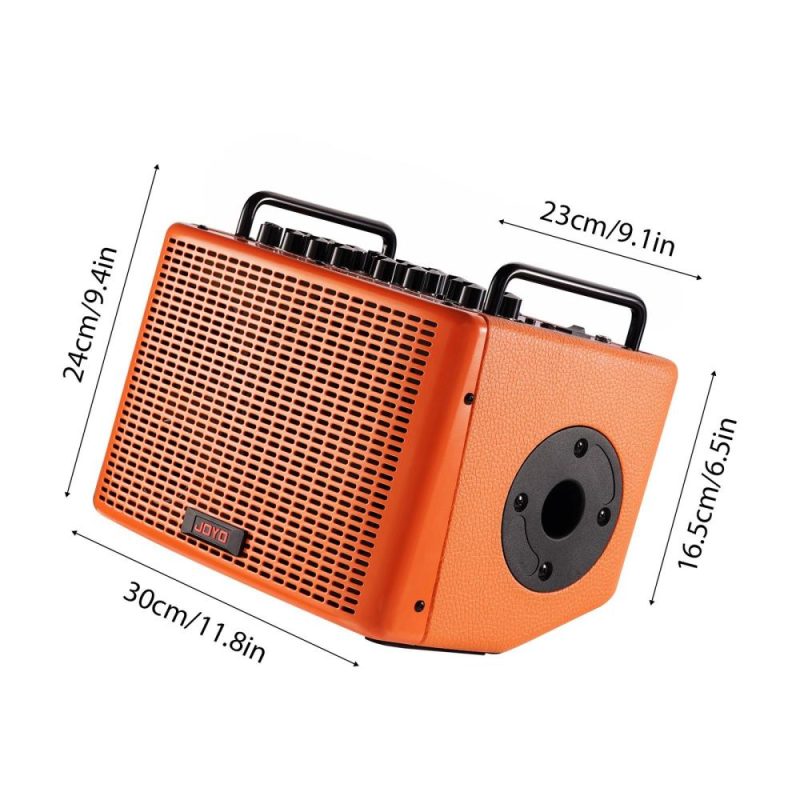 Pro Audio Equipment |   40W Acoustic Guitar Speaker Rechargeable Portable Electric Guitar Amp Orange Musical Instruments Orange