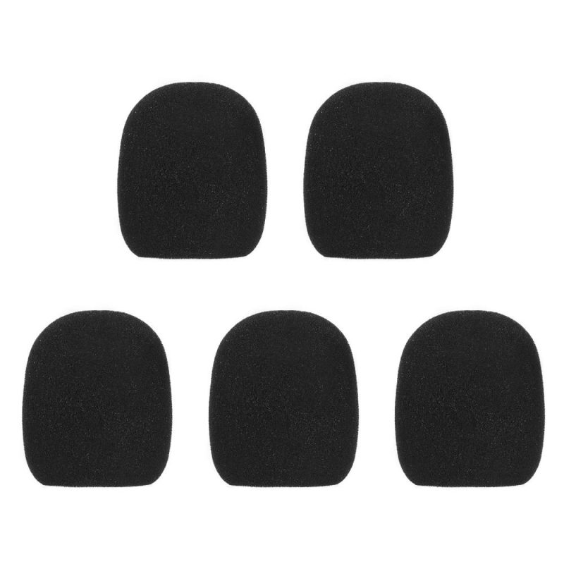 Pro Audio Equipment |   5pcs Handheld Microphone Windscreens Mic Foam Covers Black Musical Instruments Black