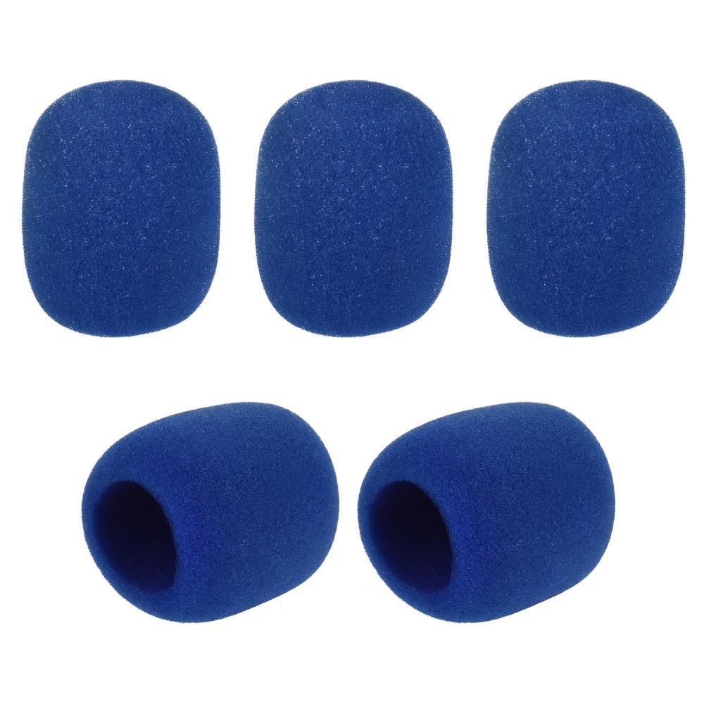 Pro Audio Equipment |   5pcs Handheld Microphone Windscreens Mic Foam Covers Blue Musical Instruments Blue