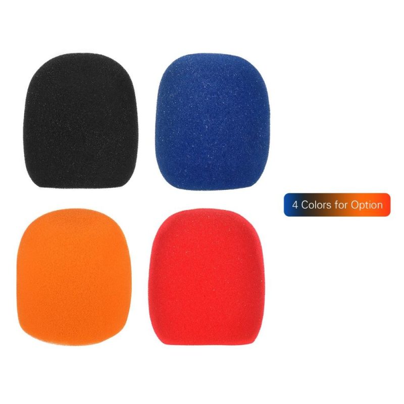 Pro Audio Equipment |   5pcs Handheld Microphone Windscreens Mic Foam Covers Orange Musical Instruments Orange