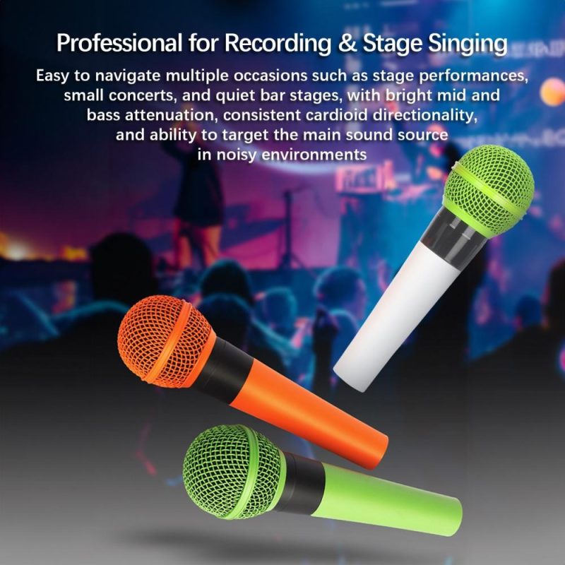 Pro Audio Equipment |   AD-58 Profession Dynamic Microphone Wired Mic Green Musical Instruments Green