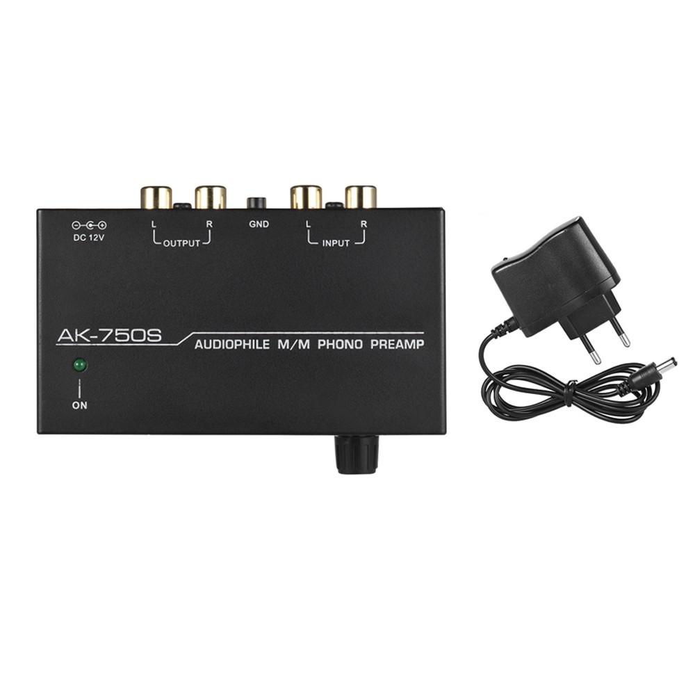 Pro Audio Equipment |   Audiophile M/M Phono Preamp Preamplifier with Level Controls RCA Input & Output Interfaces Musical Instruments Pro Audio Equipment