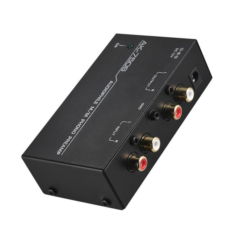 Pro Audio Equipment |   Audiophile M/M Phono Preamp Preamplifier with Level Controls RCA Input & Output Interfaces Musical Instruments Pro Audio Equipment