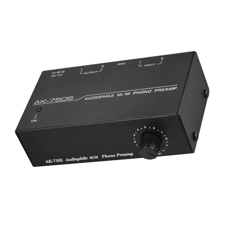 Pro Audio Equipment |   Audiophile M/M Phono Preamp Preamplifier with Level Controls RCA Input & Output Interfaces Musical Instruments Pro Audio Equipment