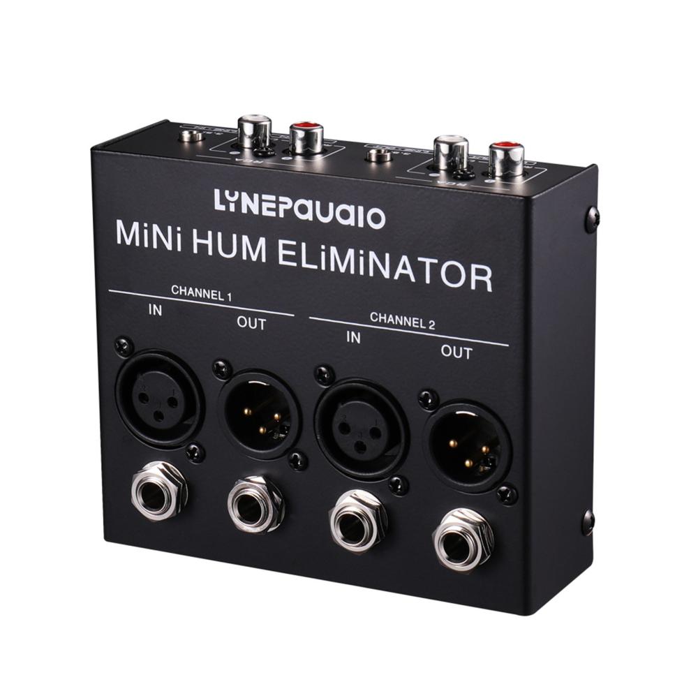 Pro Audio Equipment |   Compact Hum Eliminator Box 4 Channel Passive Buzz Destroyer Noise Canceller Black Musical Instruments Black