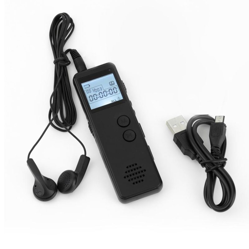 Pro Audio Equipment |   Digital Voice Recorder Voice Activated Recorder Noise Reduction MP3 Player HD Recording 10h Continuous Recording for Meeting Lecture Interview Class MP3 WAV Record Musical Instruments Pro Audio Equipment