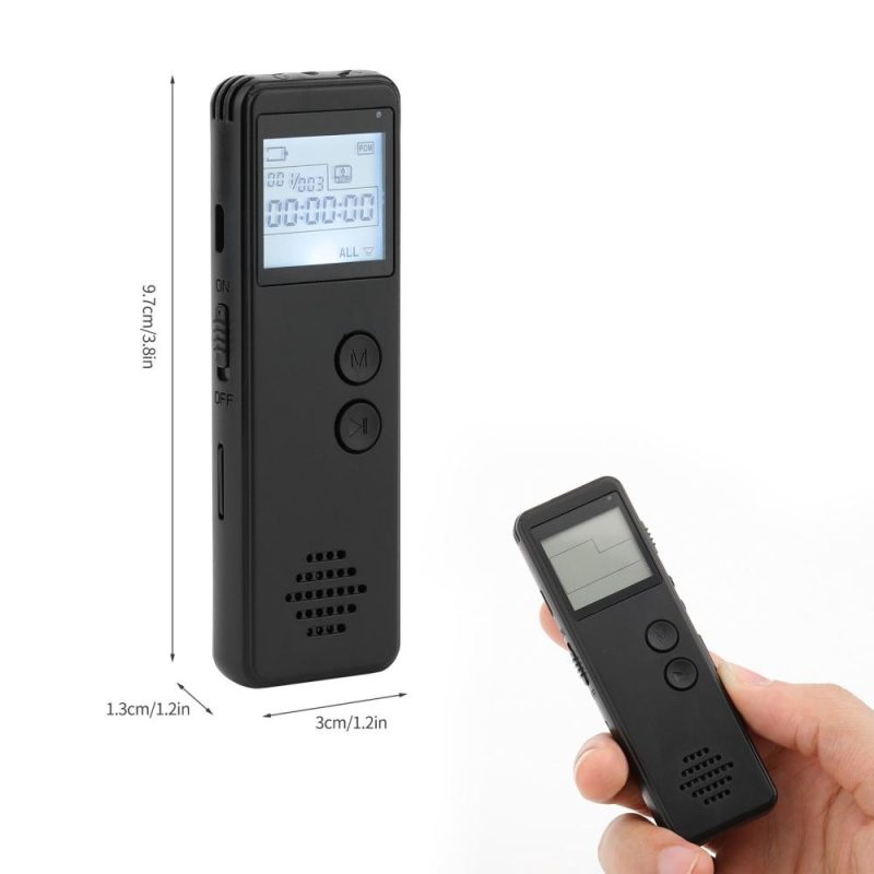 Pro Audio Equipment |   Digital Voice Recorder Voice Activated Recorder Noise Reduction MP3 Player HD Recording 10h Continuous Recording for Meeting Lecture Interview Class MP3 WAV Record Musical Instruments Pro Audio Equipment