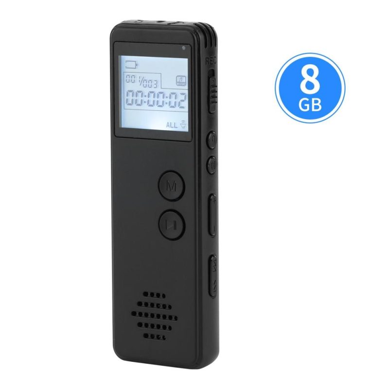 Pro Audio Equipment |   Digital Voice Recorder Voice Activated Recorder Noise Reduction MP3 Player HD Recording 10h Continuous Recording for Meeting Lecture Interview Class MP3 WAV Record Musical Instruments Pro Audio Equipment