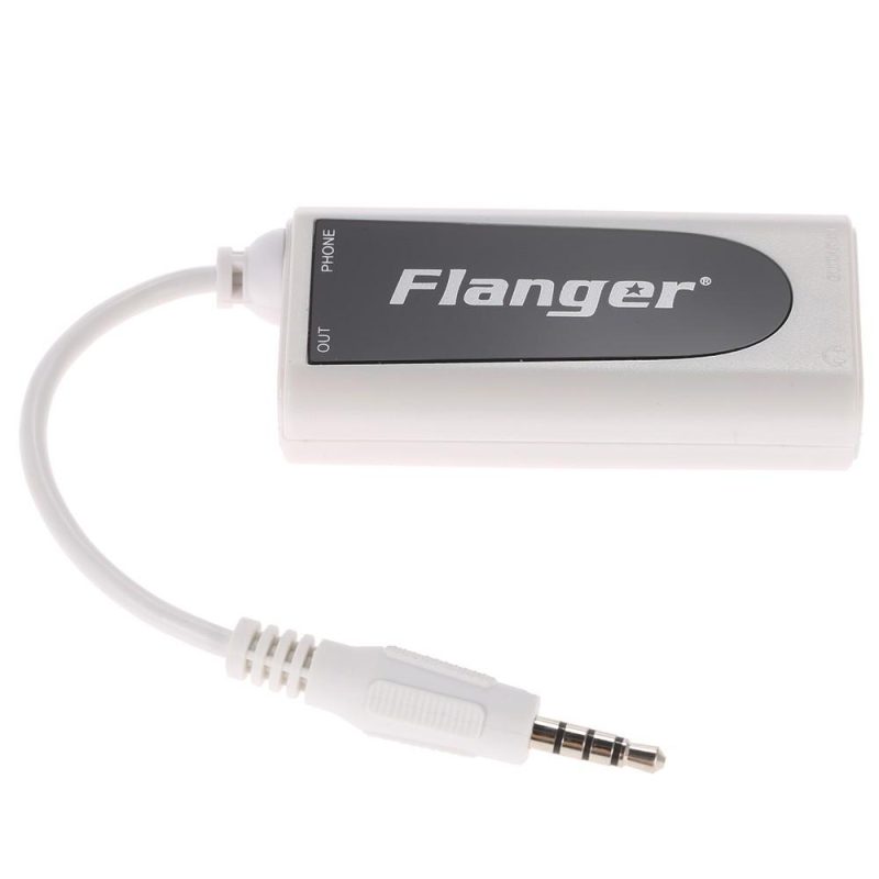 Pro Audio Equipment |   FC-21 Guitar Connector Converter Electric Guitar Bass to Mobile Phone Tablet Adapter White Musical Instruments Pro Audio Equipment