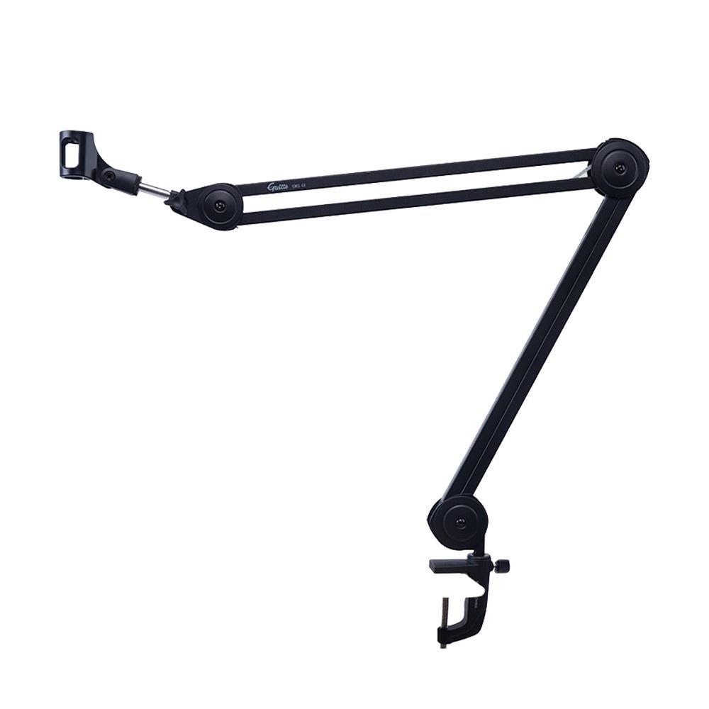 Pro Audio Equipment |   GMS-03 Desktop Microphone Stand Large-sized Adjustable Foldable Arm Stand Black Musical Instruments Black